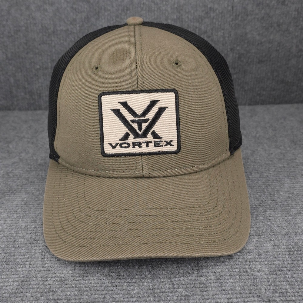 Vortex Hat Cap Snap Back One Size Green Black Hunting Shooting Outdoors Trucker